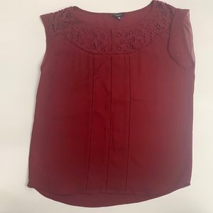 Ann Taylor Cranberry Shell